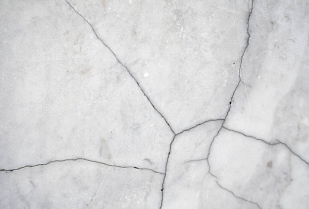 damaged and cracked marble