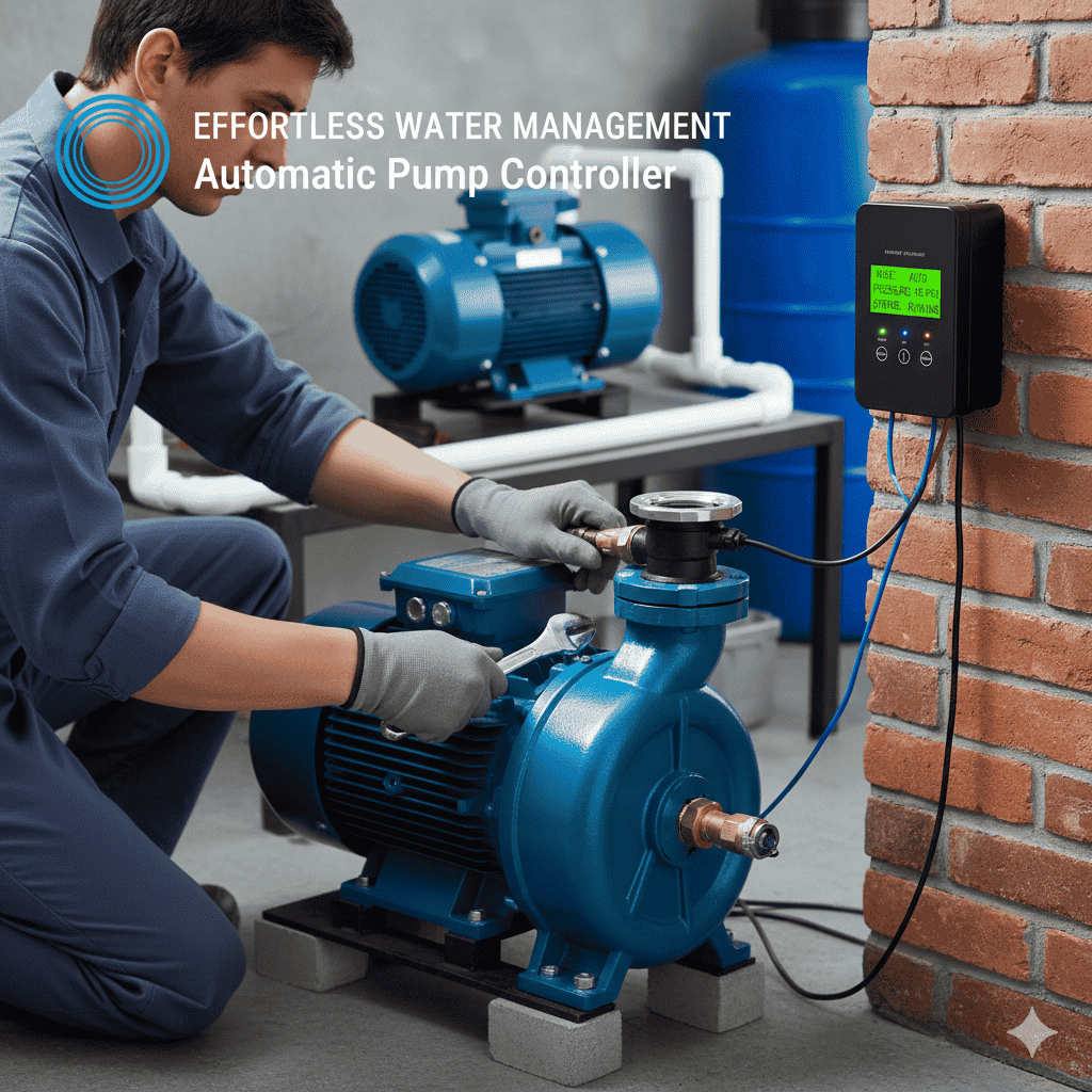 automatic water pump installation